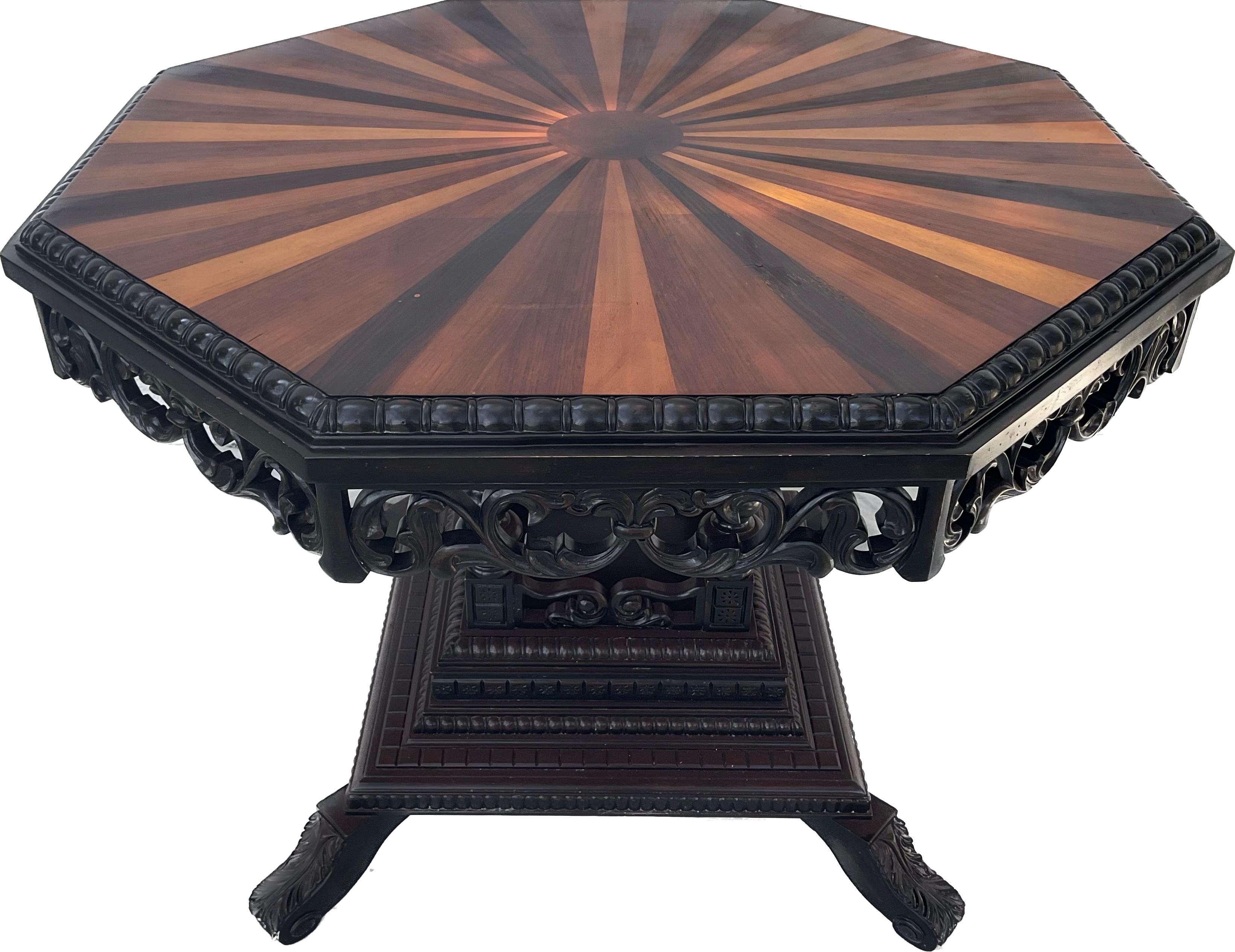 20th Century Anglo Indian Specimen Wooden Table