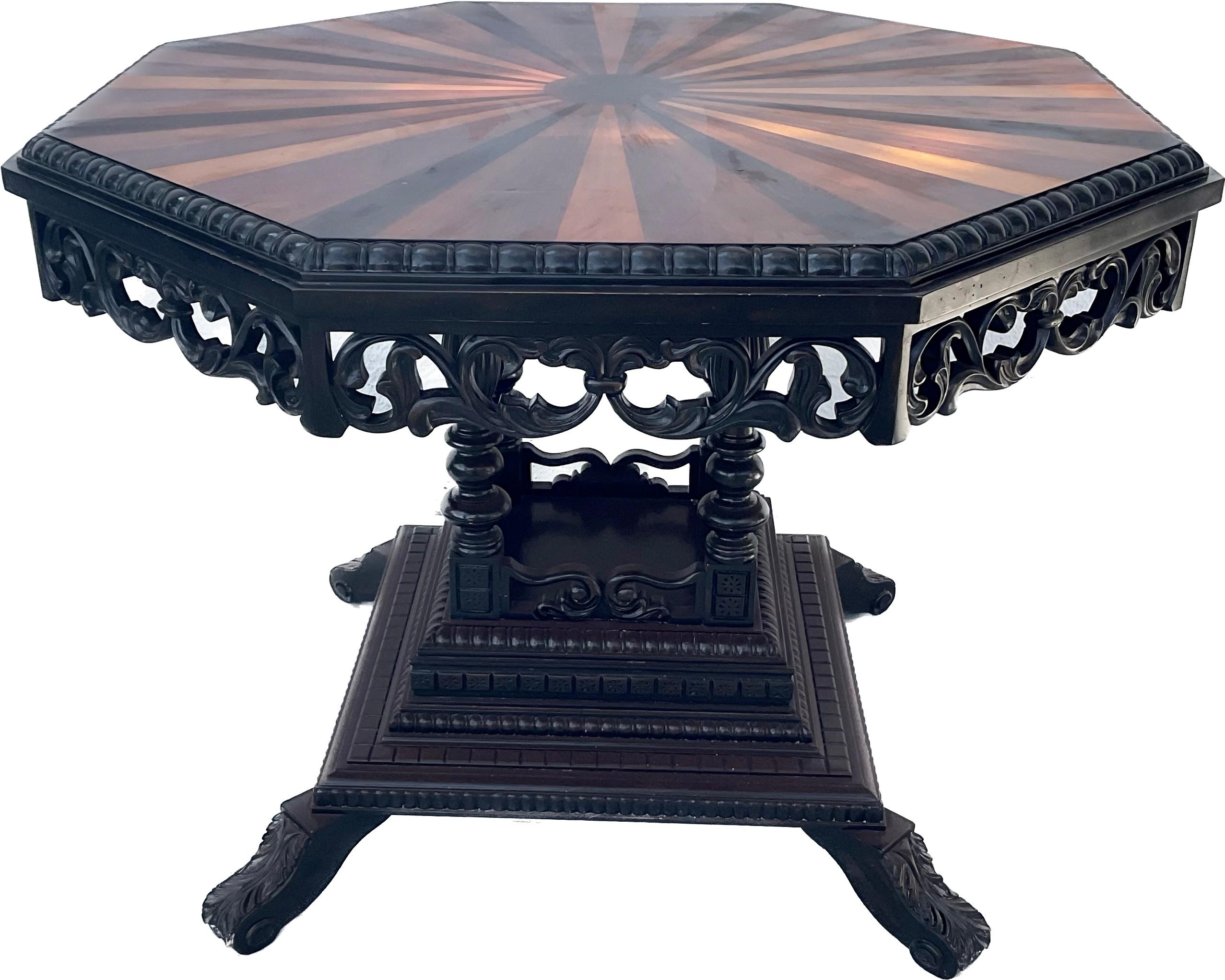 Anglo Indian Specimen Wooden Table 1
