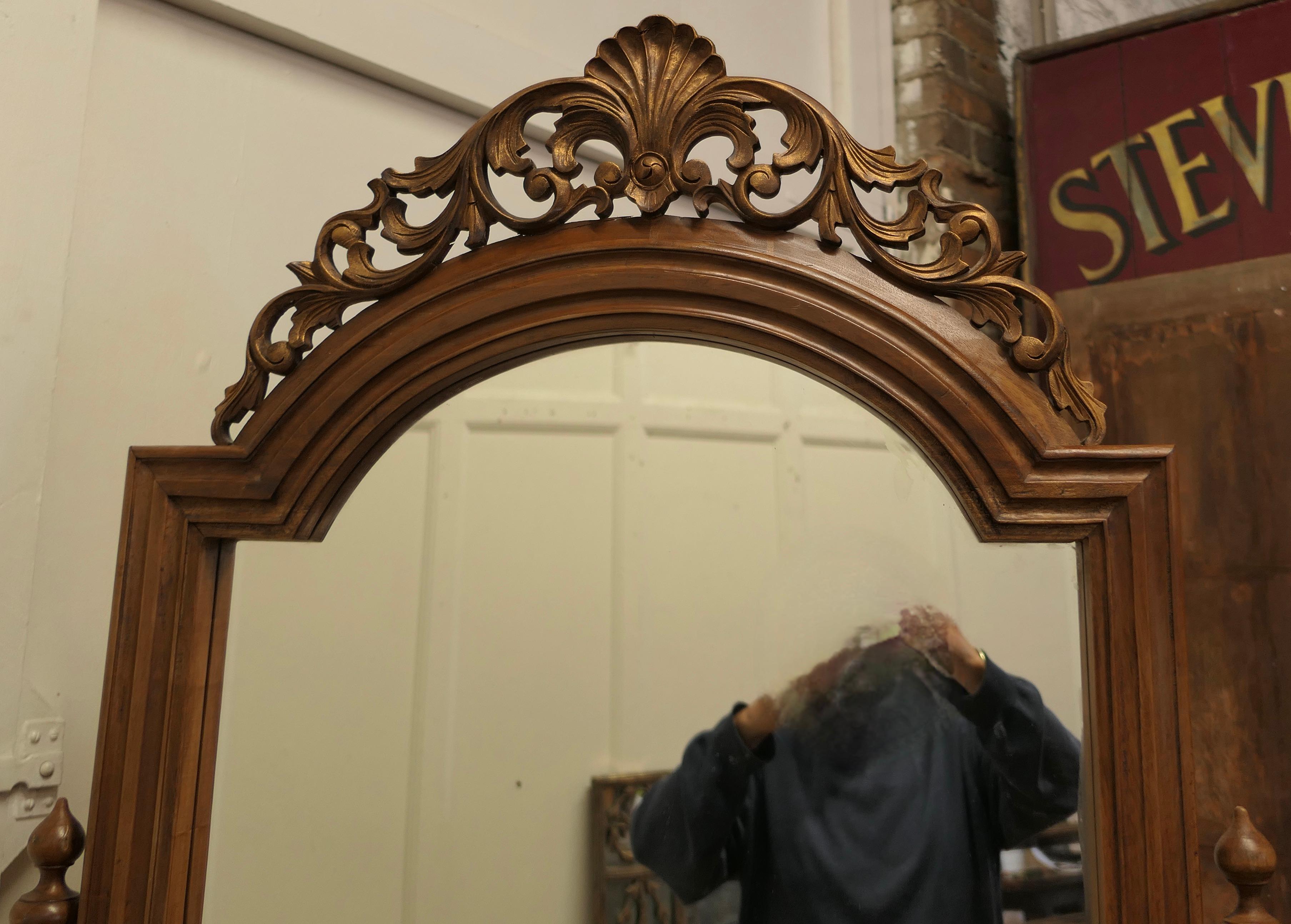 old fashioned standing mirror