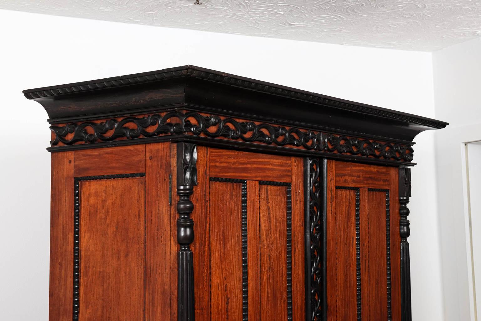 Anglo-Indian Style Satinwood and Ebony Cabinet 6