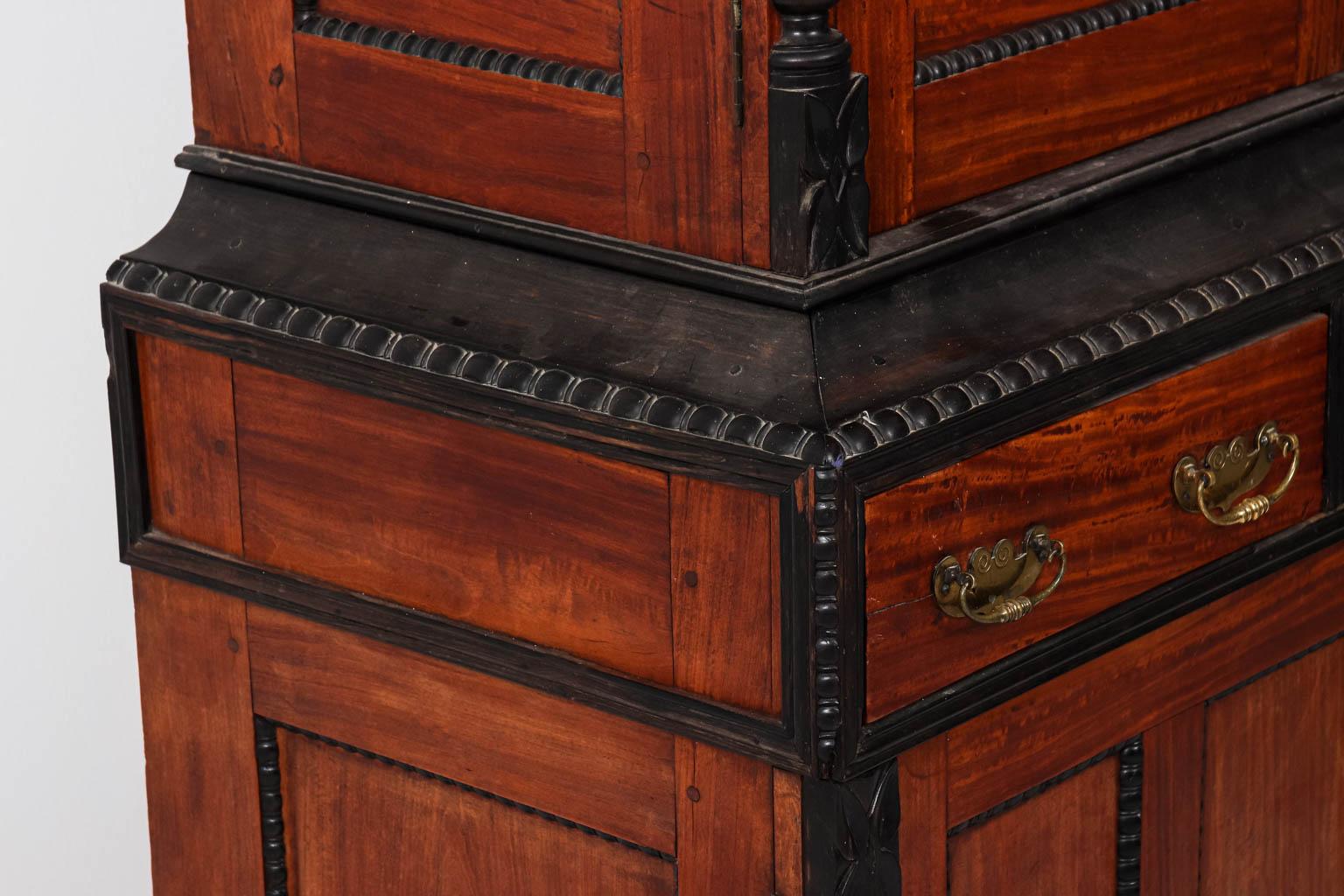 Anglo-Indian Style Satinwood and Ebony Cabinet 7