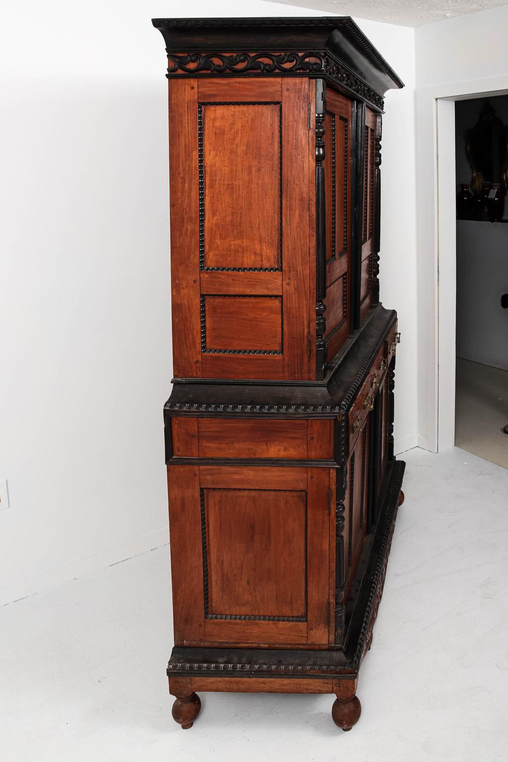 Anglo-Indian Style Satinwood and Ebony Cabinet 8