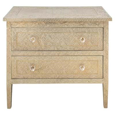 19th Century Anglo-Indian Commode with Five Drawers and Floral Inlay ...