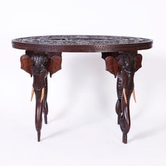 Anglo-Indian Style Thai Elephant Table