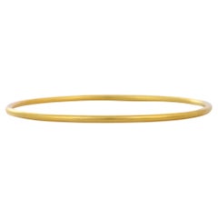 Anglo Indian Style Unisex Bangle in 18K Solid Yellow Gold