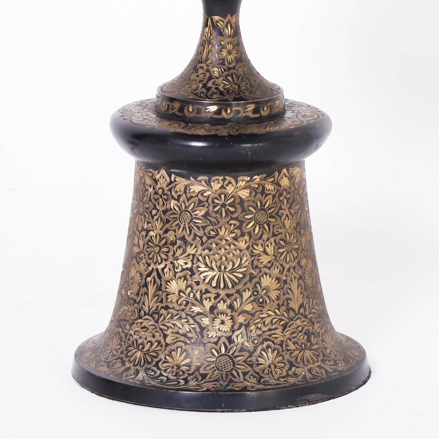 Hand-Crafted Anglo Indian Table Lamp