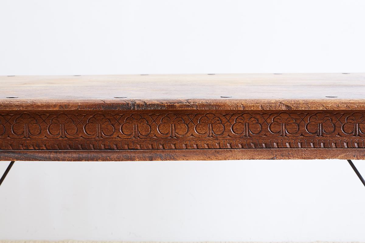 Anglo-Indian Teak Dining or Library Table 1