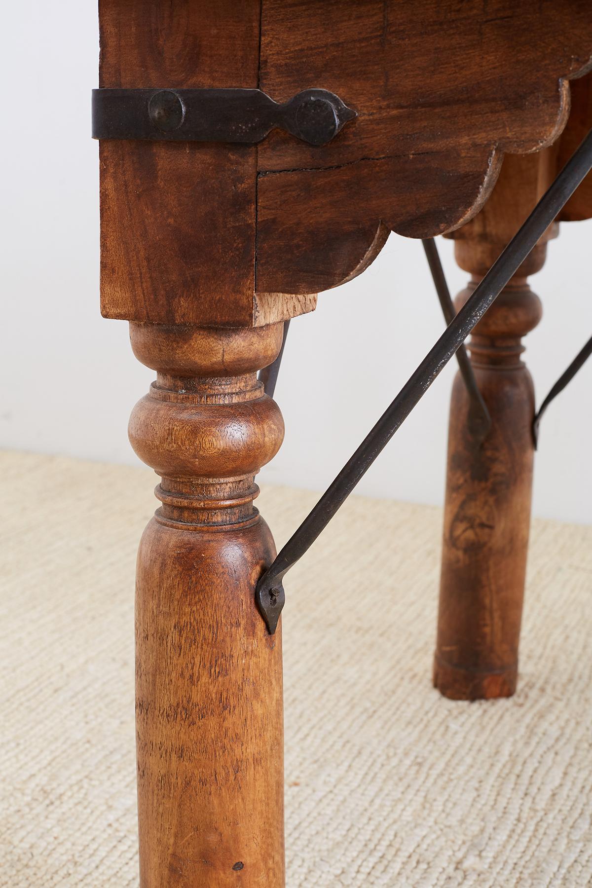 Anglo-Indian Teak Dining or Library Table 2