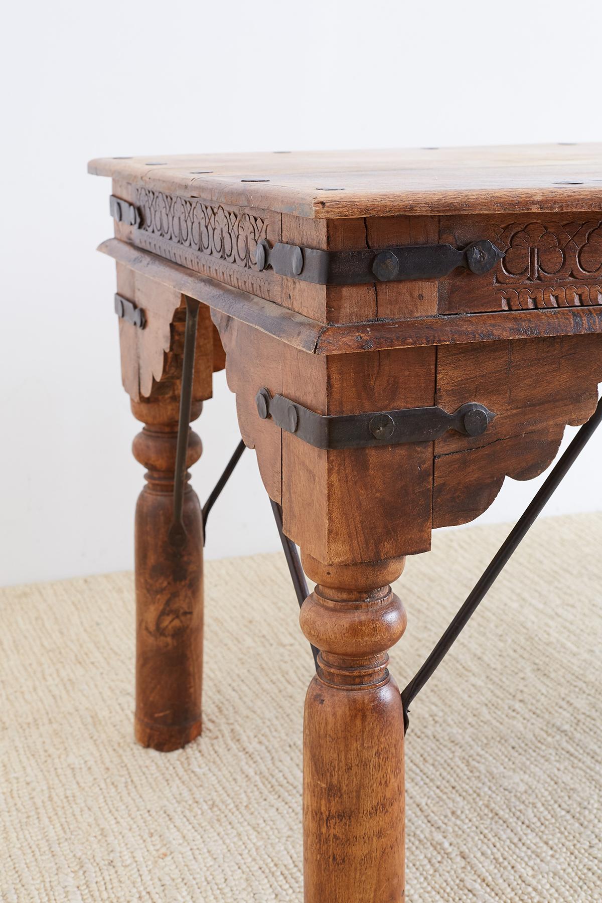 Anglo-Indian Teak Dining or Library Table 3