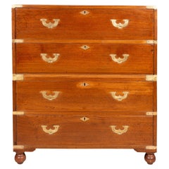 Anglo Indian Teakwood Campaign Chest