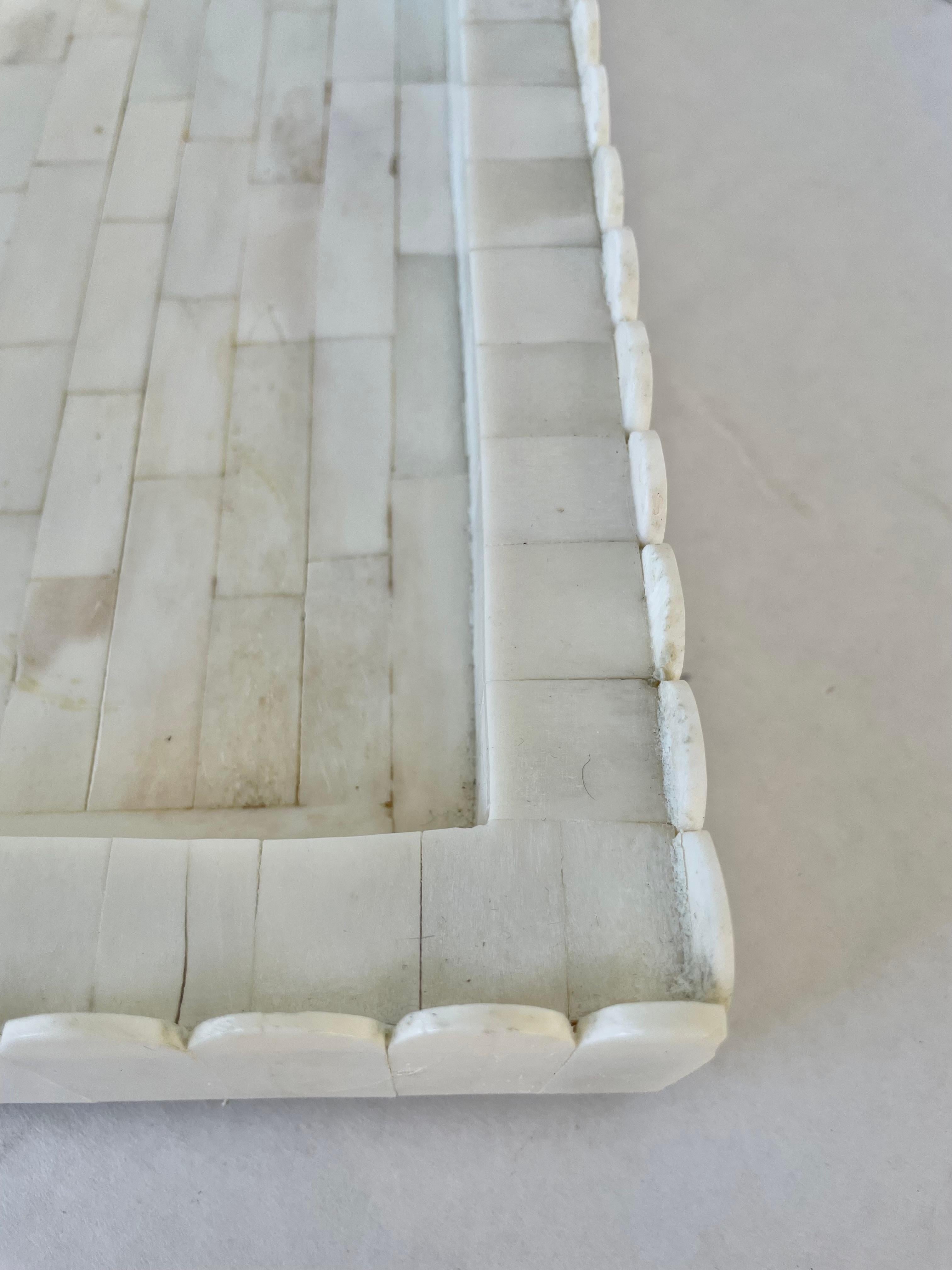 Anglo Indian Tessellated Bone Tray In Good Condition For Sale In West Palm Beach, FL