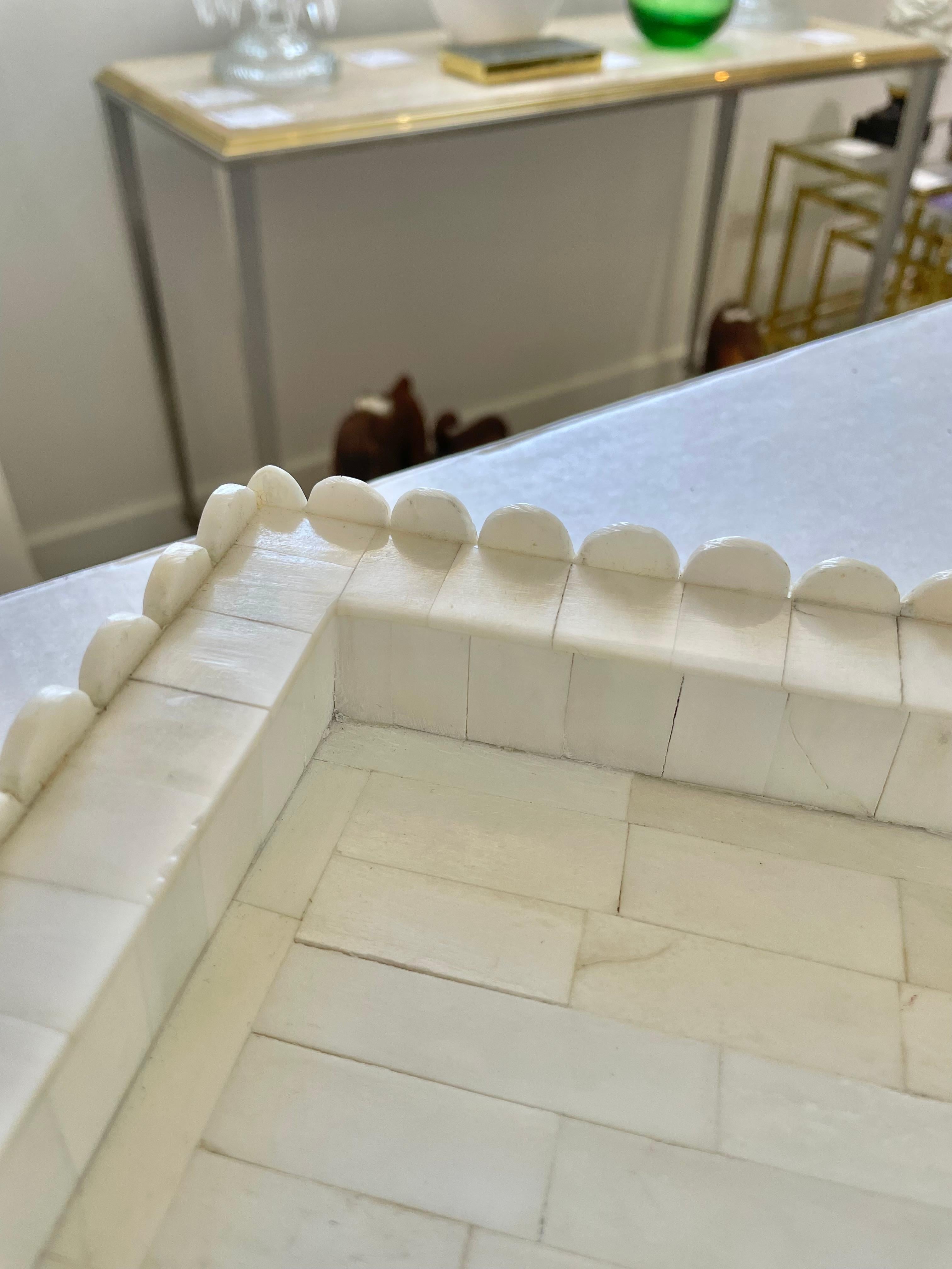 Anglo Indian Tessellated Bone Tray For Sale 1