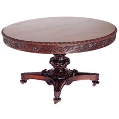 Anglo-Indian Tilt-Top or Centre Table of Mahogany