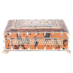 Anglo Indian Tortoise Shell and Bone Box