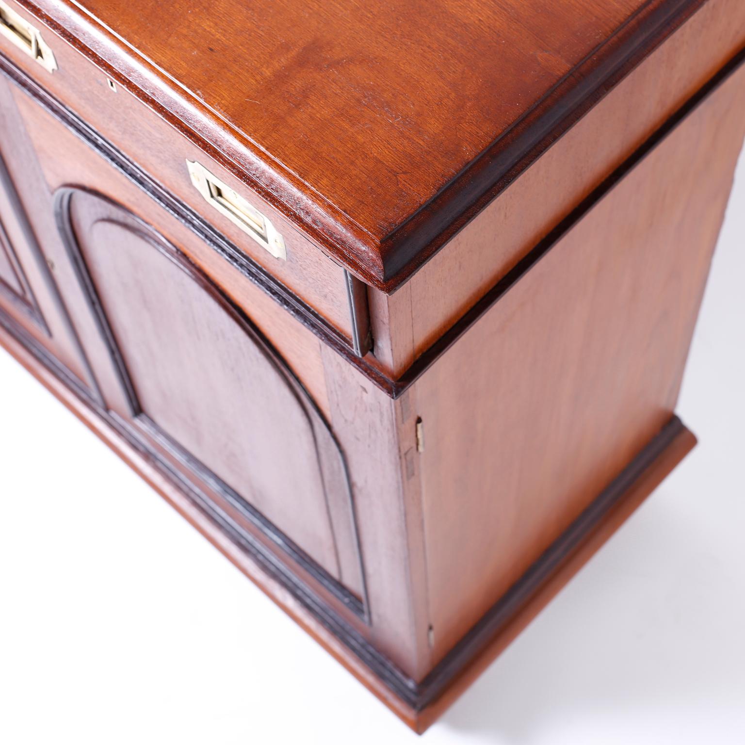 Hand-Crafted Anglo Indian Two-Door Cabinet or Sideboard