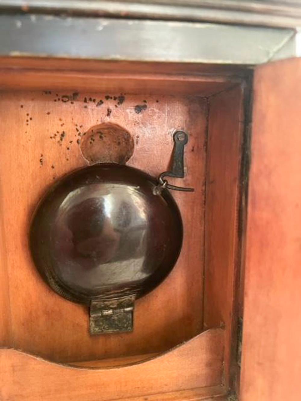 Porte-montre de forme architecturale en placage de corne Anglo-Indien / Vizagapatam en vente 4