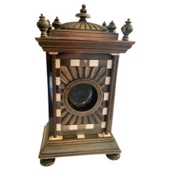 Antique Anglo-Indian / Vizagapatam Horn Veneered Watch Hutch of Architectural Form