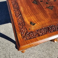 Anglo Indian Walnut Side Tables Pair