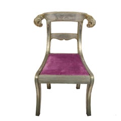 Anglo-Indian Wedding Chair with Ram's Head Motifs