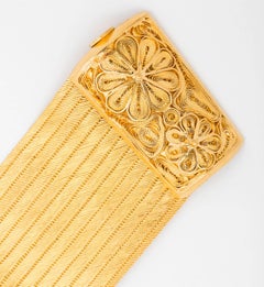 Anglo Indian Wide Band 22K Gold Armband