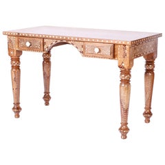 Anglo Indian Writing Desk with Bone Inlays