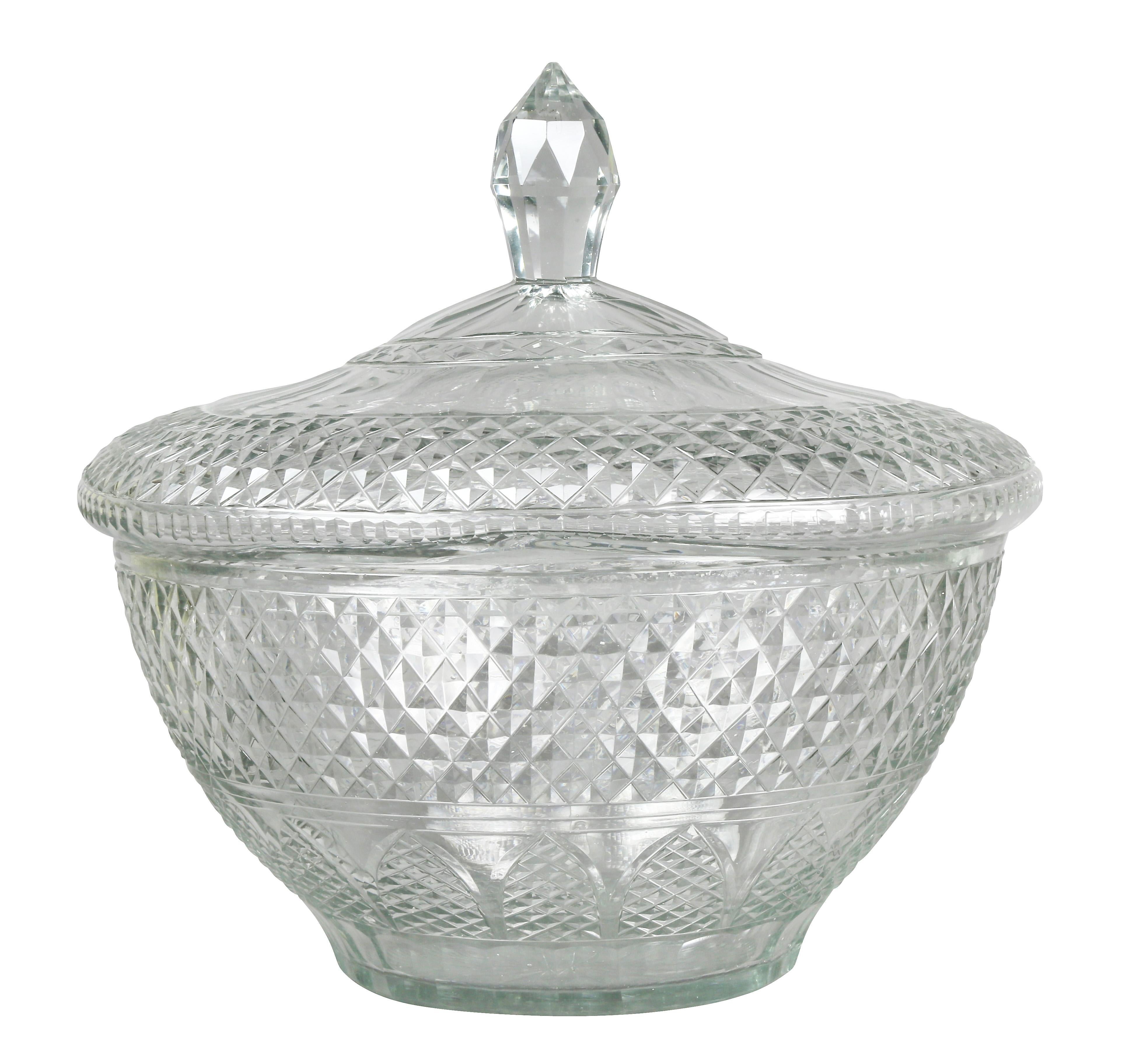 Early 19th Century Anglo Irish Cut Glass Tureen and Undertray