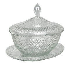 Anglo Irish Cut Glass Tureen and Undertray
