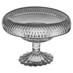 Anglo-Irish Glass Bowl with Fold Over Rim c1800