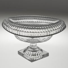 Anglo-Irish Glass Bowl with Lemon Squeezer Foot c1800