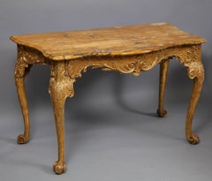 Anglo Irish Rococo Giltwood Console Table