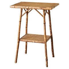 Anglo Japanese Aesthetic Movement Tortoiseshell Bamboo Side Table 19th Century