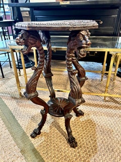 Anglo-Raj Small Dragon Table, c. 1900-1920