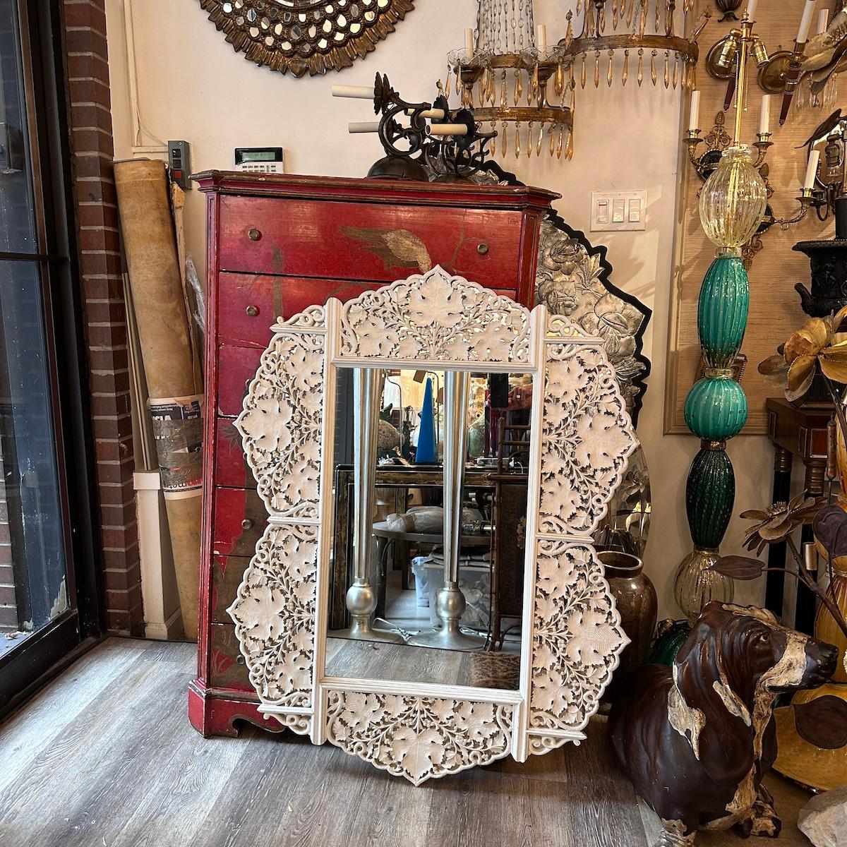 Miroir Vintage Anglo Raj en vente 1