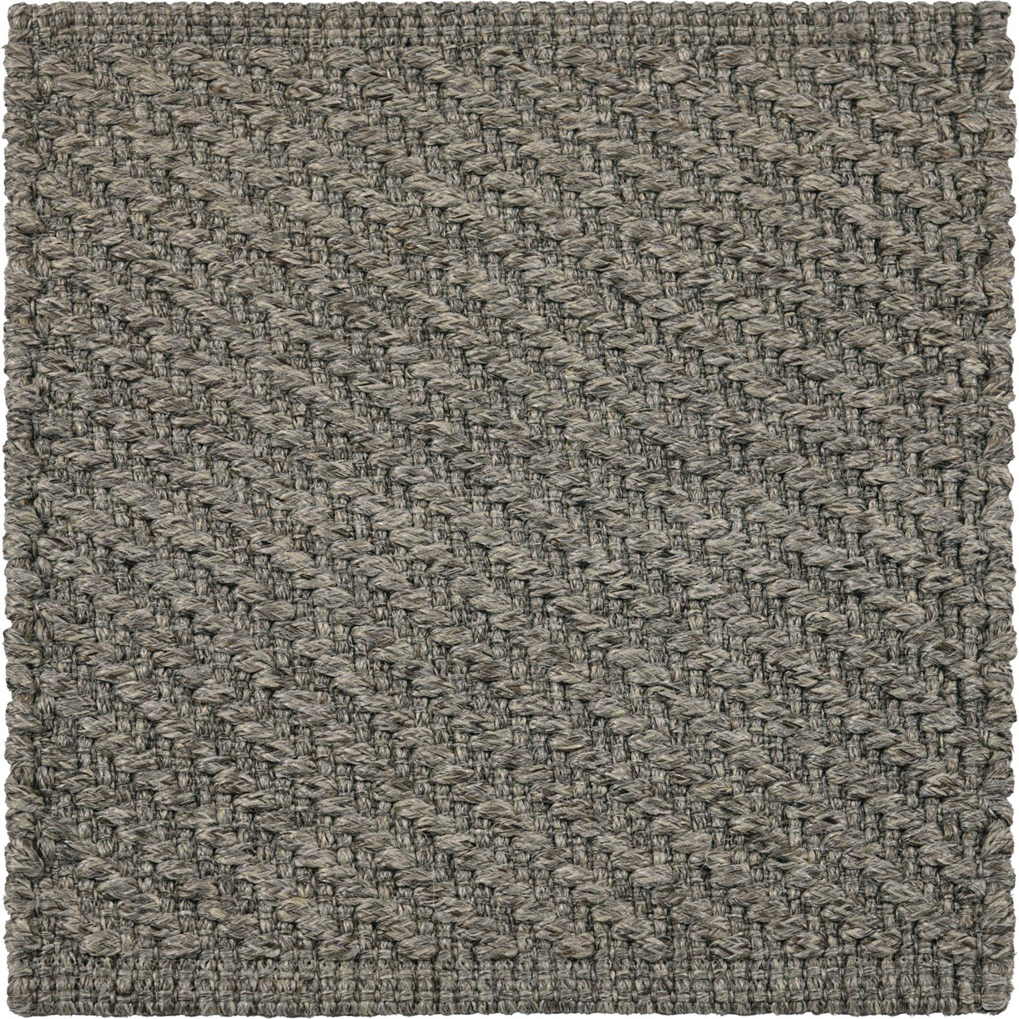 Angola 6x9ft Asche Sisalene 100% Polypropylen geflochtene Köper Design handgewebt (Handgewebt) im Angebot