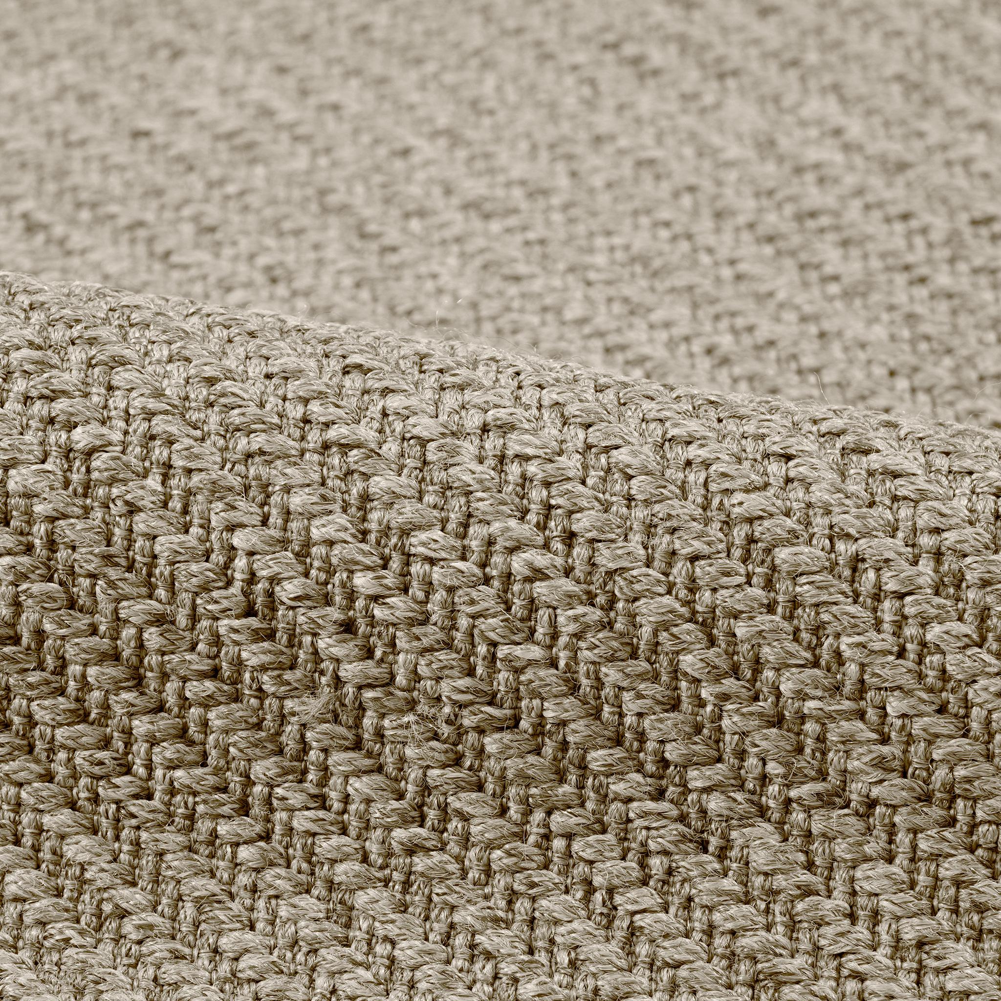 Angola 6x9ft Elfenbein Sisalene 100% PP geflochten Köper Design Luxus handgewebten Teppich im Zustand „Neu“ im Angebot in New York, NY
