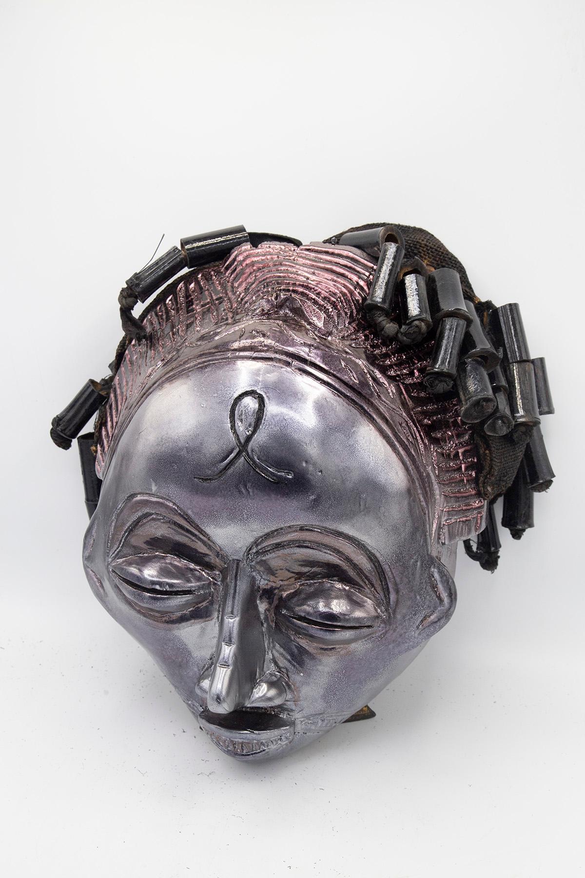 Angola Chokwe Mask Revisited by Bomber Bax For Sale 1