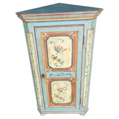 Spruce corner cabinet, early 1900s
