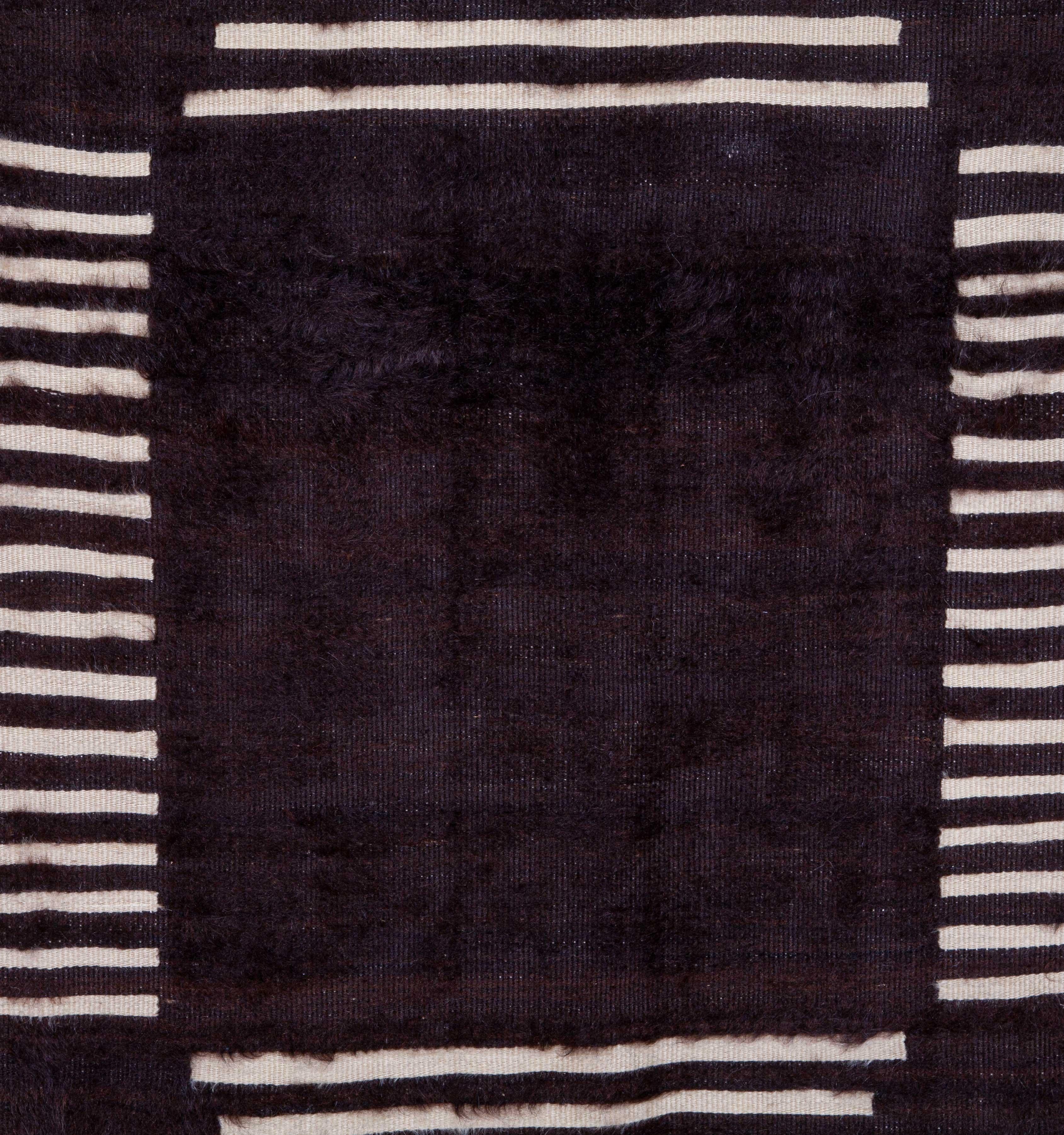 Turkish Angora Blanket from Siirt, Turkey, Mid-20th Century