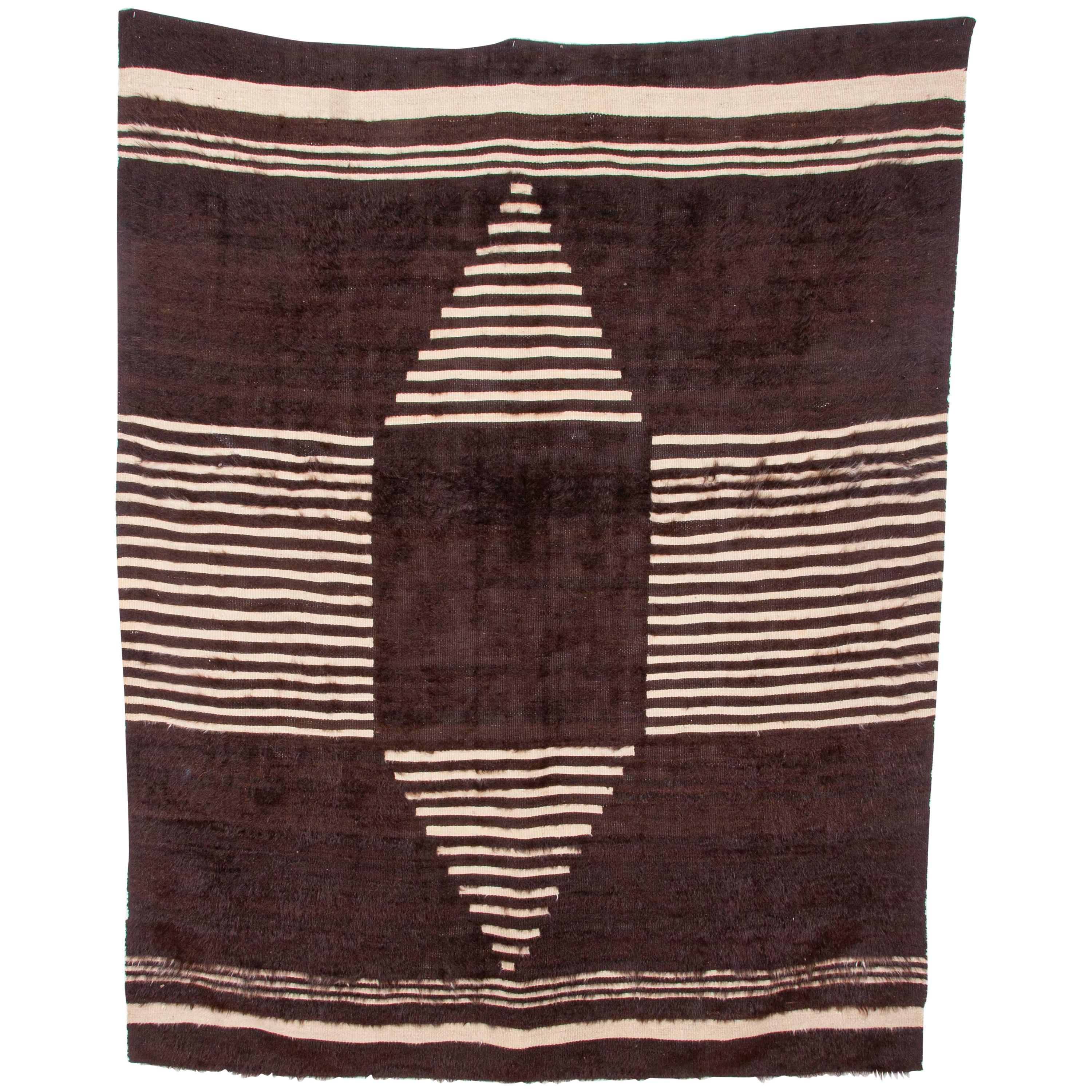 Angora Blanket from Siirt, Turkey, Mid-20th Century