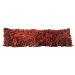 Angora Lumbar Pillow Case Fashioned from a Mid-20th Century Filikli Rug