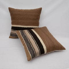 Angora/ Mohair Siirt Blanket Pillow Covers, 1960s/70s