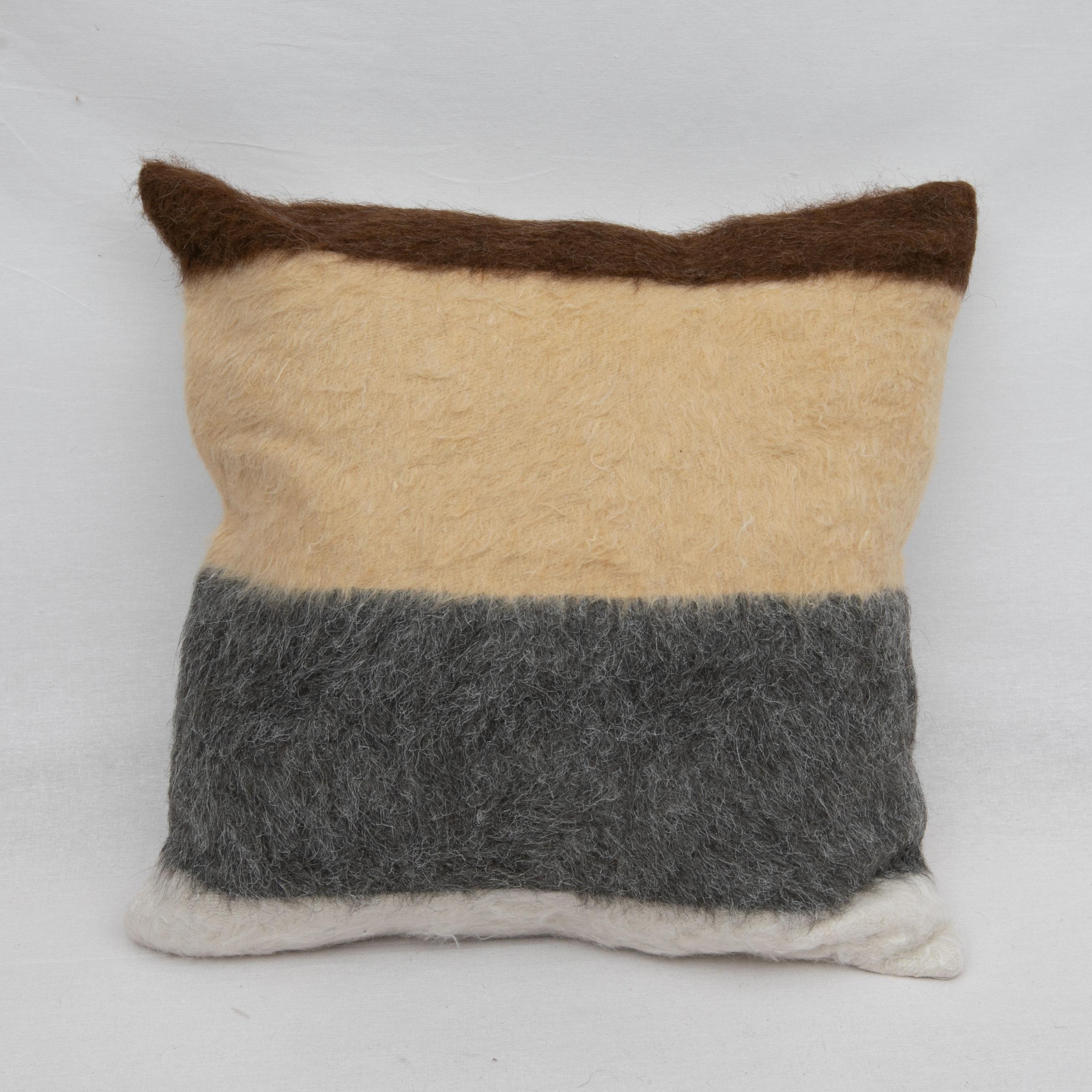 Turkish Angora/ Mohair Siirt Blanket Pillow Covers, 1960s/70s