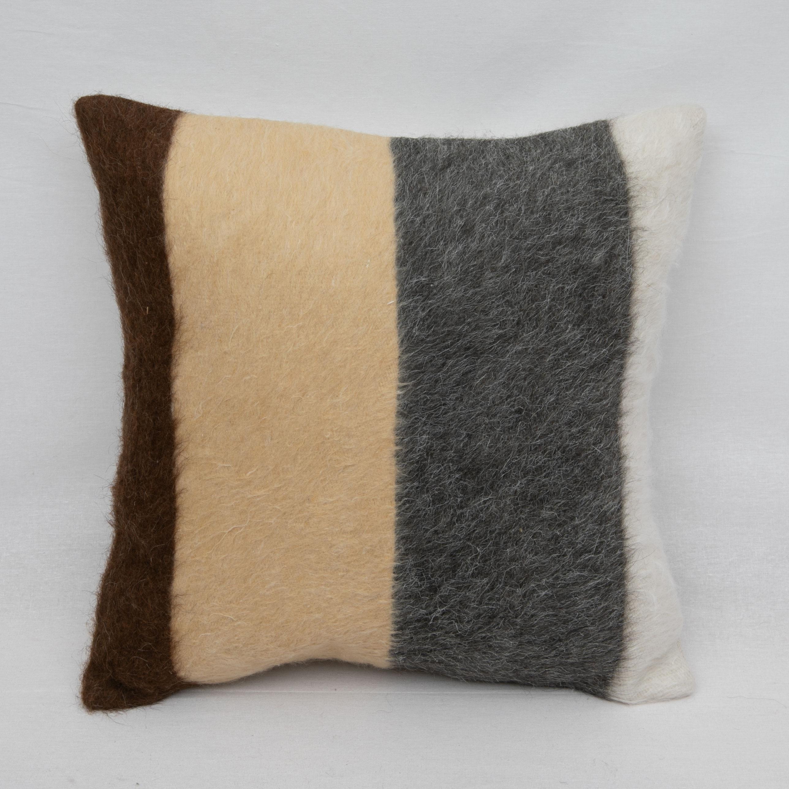 Hand-Woven Angora/ Mohair Siirt Blanket Pillow Covers, 1960s/70s