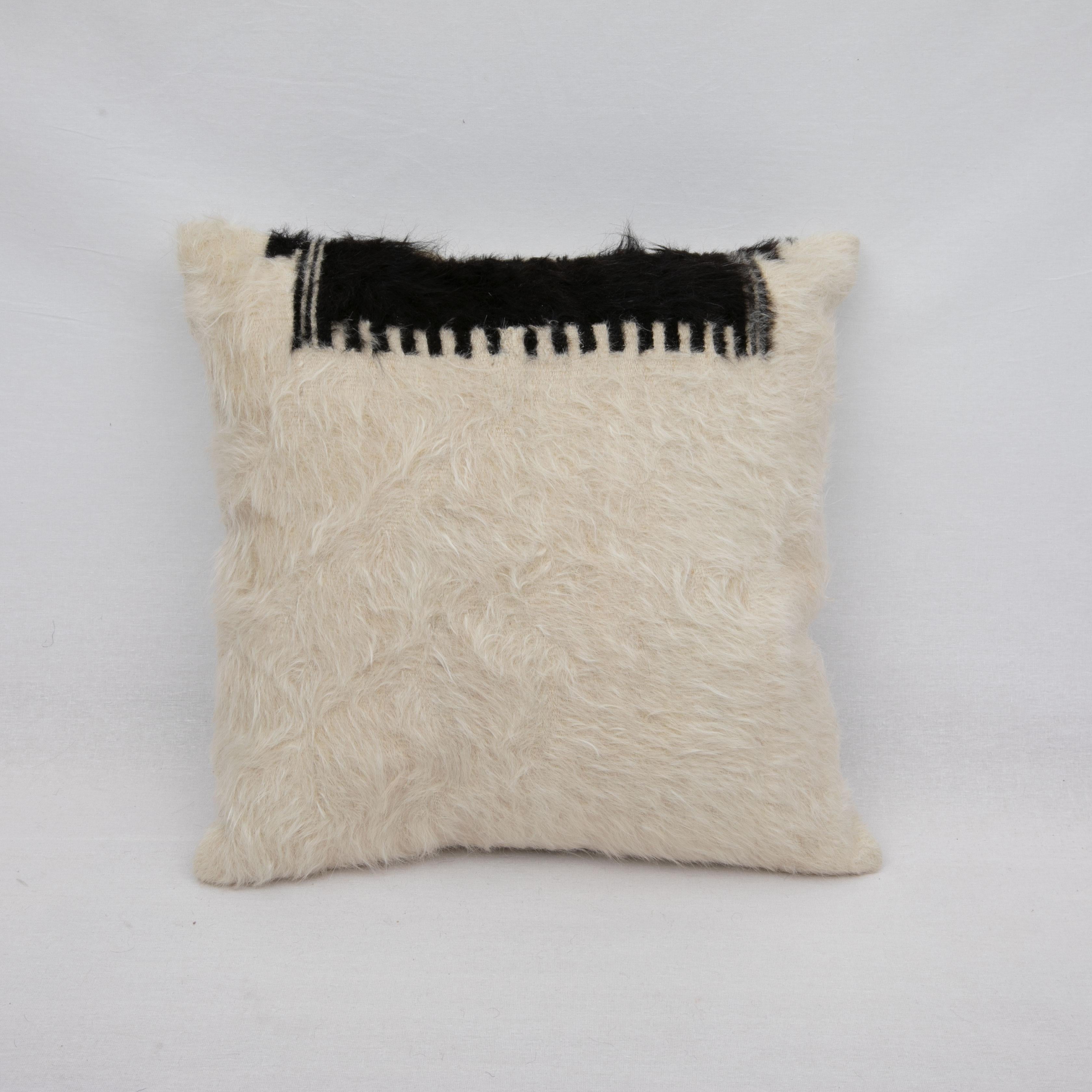 Rustic Angora/ Mohair Siirt Blanket Pillow Covers, 1960s/70s