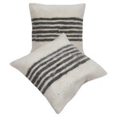 Retro Angora/ Mohair Siirt Blanket Pillow Covers, 1960s/70s