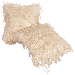 Angora Pillow Cases Fashioned from a Mid-20th Century Angora Filikli Rug