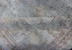 Angora Turkish Oushak Rug With Medallion Blue by Keivan Woven Arts