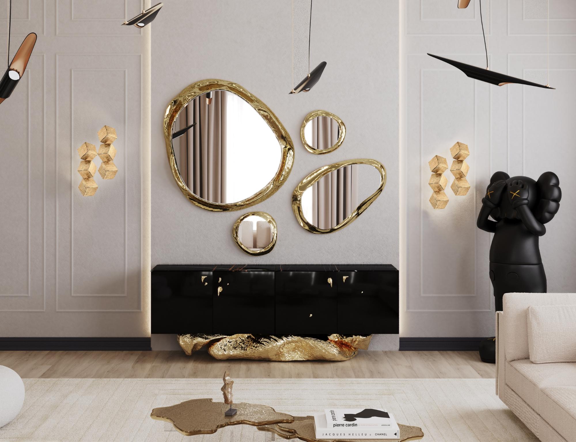 Buffet Angra - Bois laqué et laiton fabriqués à la main - Boca Do Lobo en vente 6