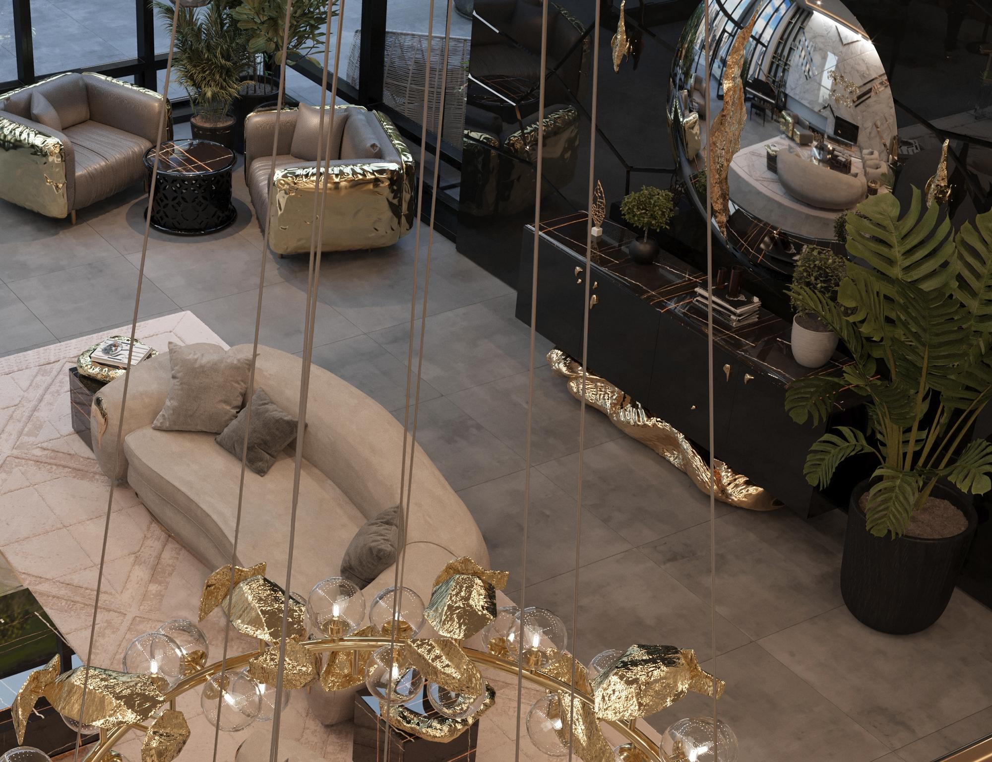 Buffet Angra - Bois laqué et laiton fabriqués à la main - Boca Do Lobo en vente 7