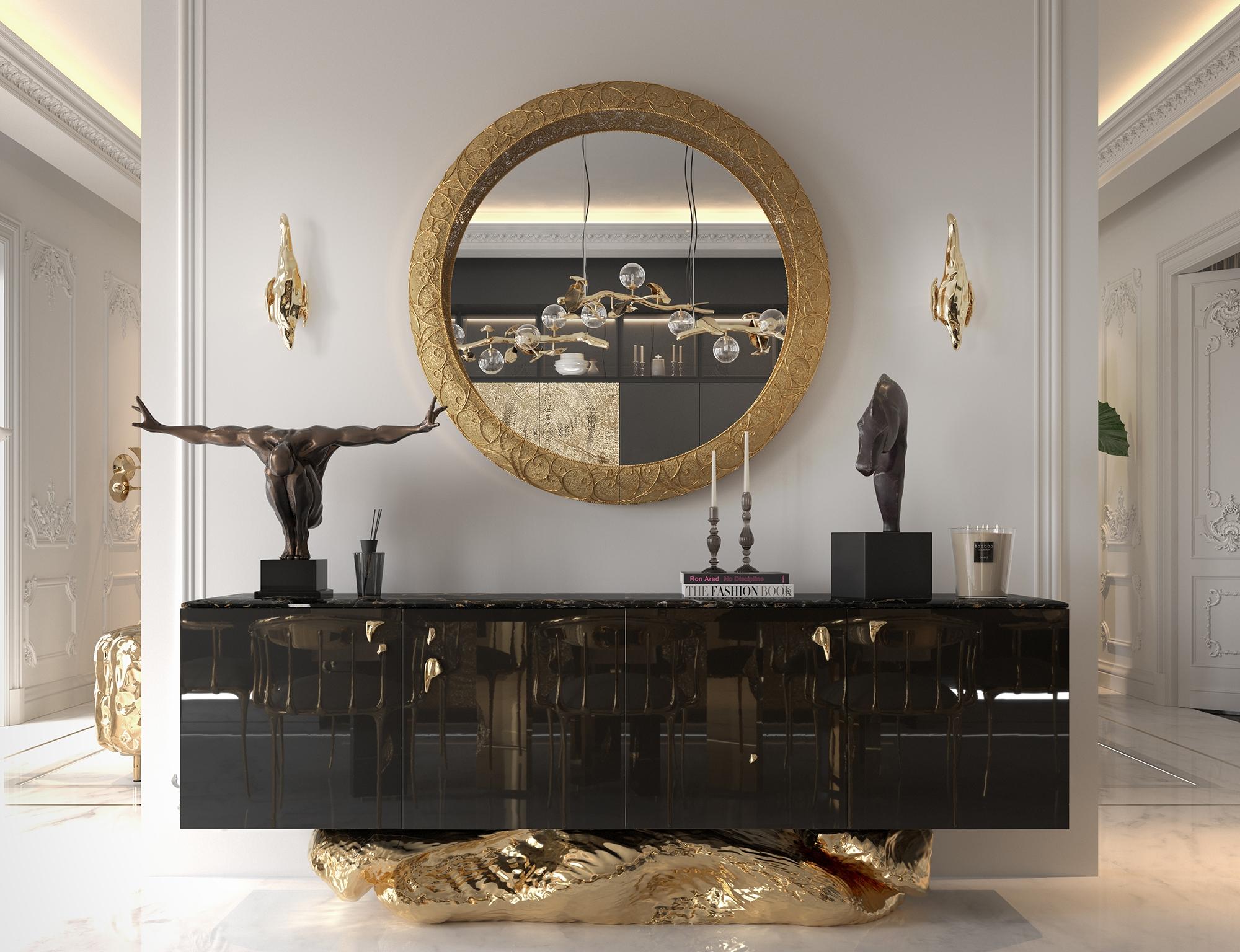Buffet Angra - Bois laqué et laiton fabriqués à la main - Boca Do Lobo en vente 9